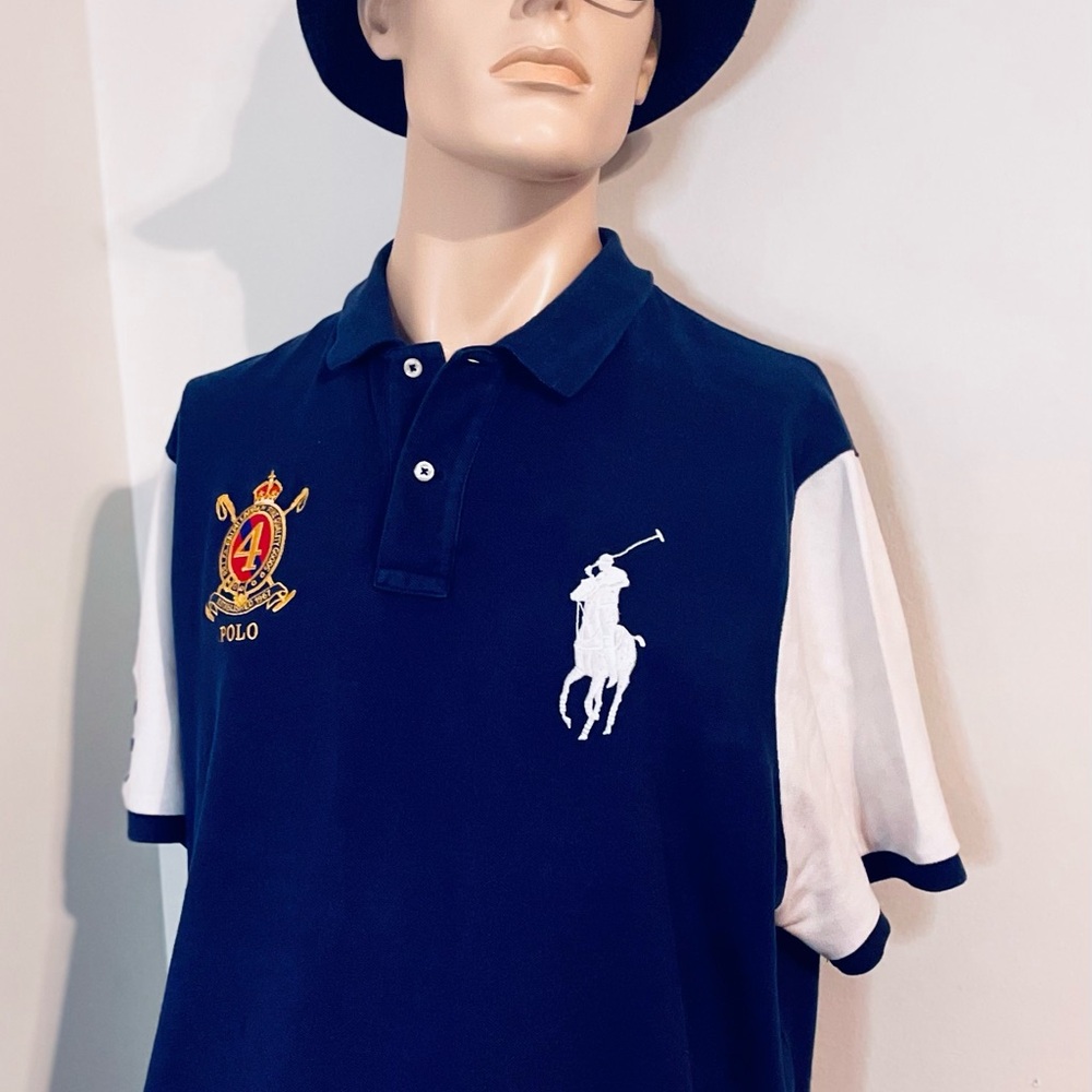 Polo by Ralph Lauren Blue Polo Shirt with Embroidered Logo - Picture 15 of 15